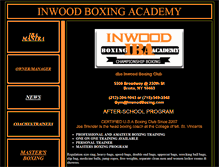 Tablet Screenshot of inwoodboxing.com